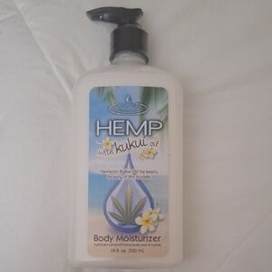 Hemp Body Moisturizer with Kukui Oil - Cream 18 Fl.oz. NWTS